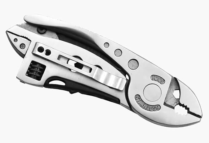 Multi-Purpose Stainless Steel Pliers and Wrench Multitool Combination Multi-Function Folding Tool
