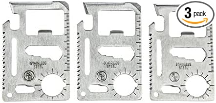 SE 11-Function Stainless Steel Survival Pocket Tools (Pack of 3) - MT908-3