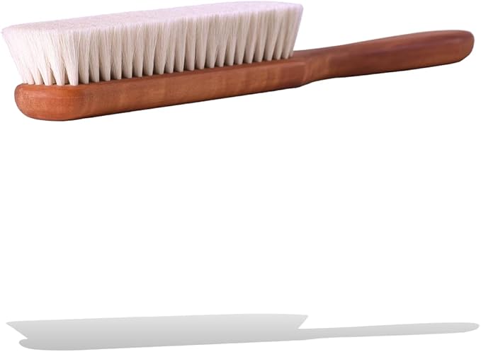 Garment Brush – Ultra Soft Goat Hair Clothes Brush – Lint, Dust & Pet Hair Remover for Suits, Jackets & Delicate Fabrics – Wooden Handle – Made in Germany