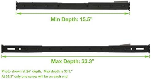 Vented 4-Post Shelf, Adjustable, Black, 550 mm Depth, 1U, 242 lbs, Cold Rolled Steel, CE Compliant