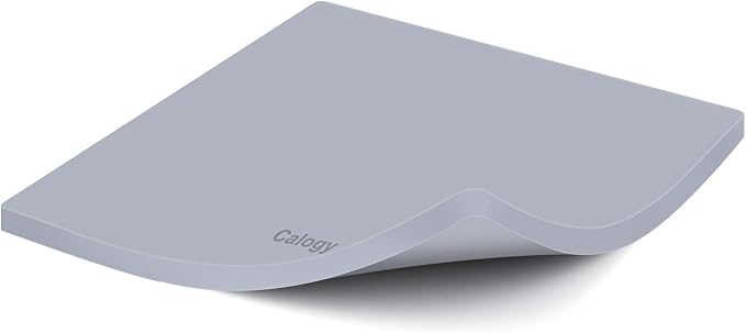 Calogy Heat Press Mat Silicone 15x15 inch, Heat Press Pad Resistant Fireproof 0.34in Thickness, Double Sided Easy Washable Mat for Vinyl Ironing Insulation Transfer Crafting Sublimation Projects