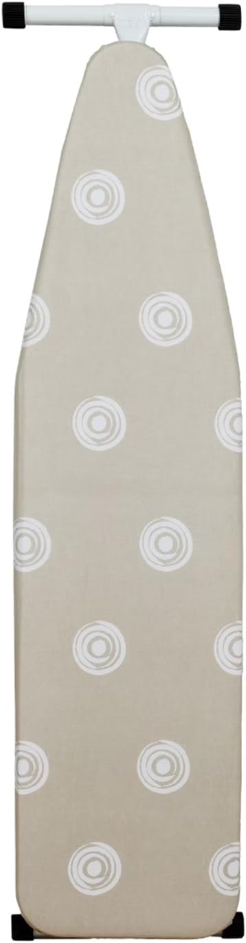 Ironing Board,T-Leg Ironing Board Full Size,53" x 14" Ironing Boards,Foldable with Cotton Pad Cover Home Use-Beige