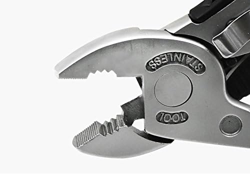 Buyohlic Multitool Wrench with 7 Tools/Pliers/Wire Cutter/Flat Screwdriver Adjustable Multi Purpose Stainless Steel Tool