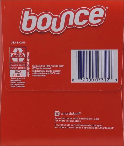 Bounce Dryer Sheets, Outdoor Fresh, 480 Count | Static Control | Wrinkle Fighters | 2 Packs of 240