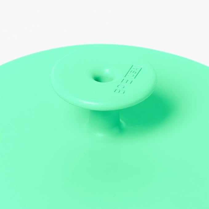 Boie USA Body Scrubber with Handle - Hygienic, Exfoliating Loofah Alternative - Feels Like Silicone Scrubber Gentle on Sensitive Skin, Hypoallergenic, BPA & Latex-Free, Made in the USA (Mint)