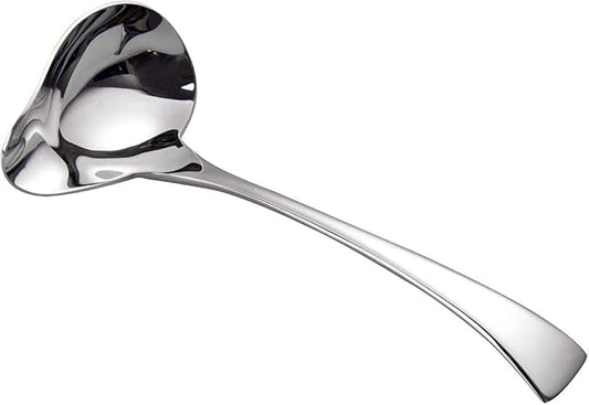 IMEEA 7-Inch Small Sauce Ladle with Pour Spout 18/10 Stainless Steel Drizzle Spoon for Gravy, Dressing, Sauce