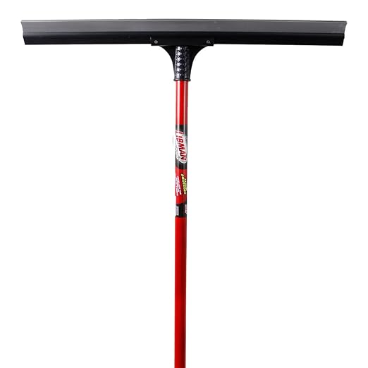 Libman Commercial 515 Soft Rubber Squeegee with Handle, 24" (Pack of 6)