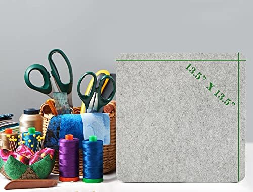 Tidy Monster 13.5''x13.5'' Wool Pressing Mat for Quilting, 100% Wool from New Zealand, Portable Felted Wool Ironing Mat