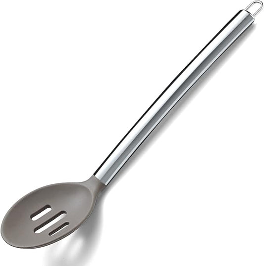 Berglander Cooking Spoon, Non-stick Silicone Slotted, Basting Spoon For Cooking, Kitchen Serving Dishwasher Safe, Easy to Clean