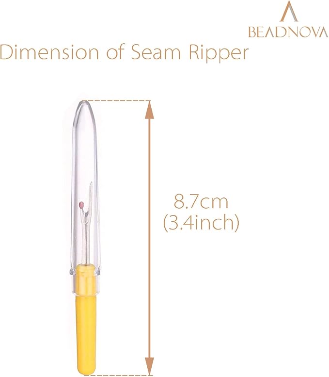 BEADNOVA Stitch Remover 20pcs Stitch Ripper Small Thread Cutter Thread Eraser for Embroidery Crafting Sewing (4 Colors)