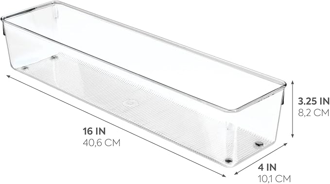 iDesign EMW6134175, Large, Clear | BPA-Free Plastic, Clear