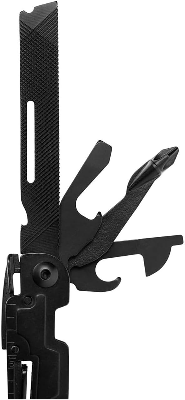 SOG PowerAccess Well-Rounded One-Handed Lightweight Daily Pocketable Stainless Steel Multi-Tool for Backcountry| 18 Tools, Black | 18 Tools, Compound Leverage Pliers, Magnetic 1/4 Hex Bit Driver, 5.9 Overall, 5cr15mov Stainless, 5.9 Oz