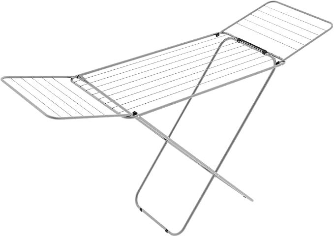 Colombo | Glam 18 Space-Saving Folding Steel Drying Rack 18 m Drying Rack | Compact and Lightweight Indoor Clothes Airer in Painted Steel with Non-Slip Feet | Made in Italy