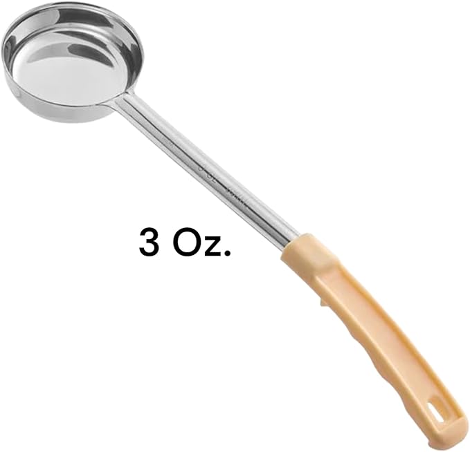 Portion Control Ladles Serving Spoons, Measuring Serving Utensils, for Restaurants, Busy Kitchens, Bariatric Surgery, Weight Loss, 1oz 2oz 3oz 4oz Color Handles Spoodle - Set of 4
