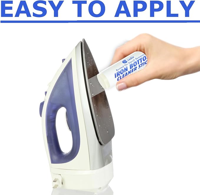 Cadie Steam Iron Bottom Cleaner Stick – Removes Build-Up Starch, Melted Fabric, Glue from Hot Iron – Eliminates Sticky Residue On Any Iron Soleplate on The Market - Easy to Use – 3 Pack