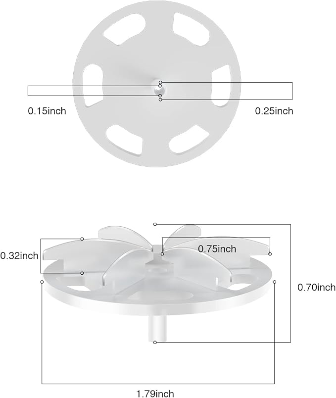 VASSON (6 Pack) Fabric Shaver Replacement Blades Compatible with VASSON Dual-Head Sweater Shavers