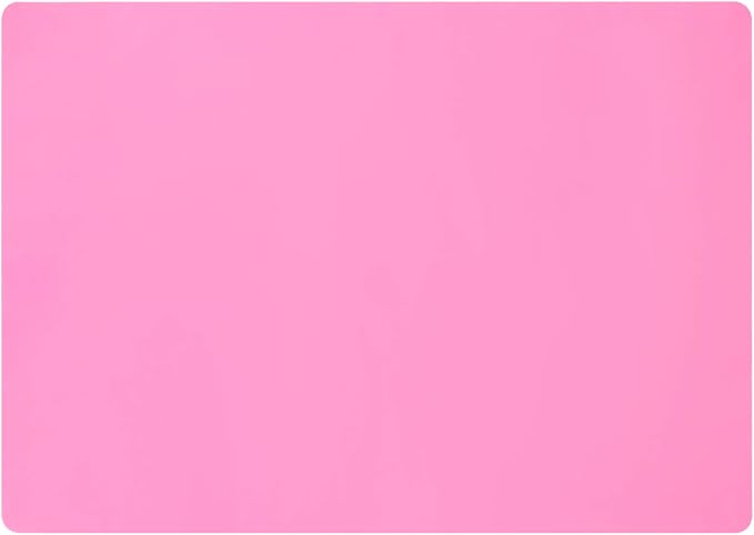 Gartful Extra Large Silicone Mats for Countertop, 28" by 20" Multipurpose Mat, Counter Table Protector, Desk Saver Pad, Placemat Nonstick Nonskid Heat-Resistant Pad, Pink