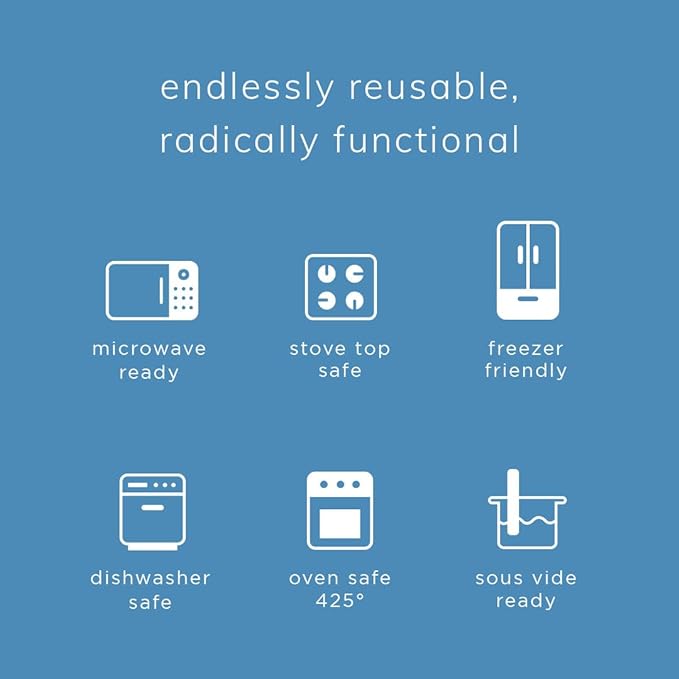 Stasher Premium Silicone Reusable Food Storage Sandwich Bag, Blue, Microwave, Sous Vide, Dishwasher, Oven and Freezer Safe, BPA Free, Leak-free, Eco-friendly, 28 Oz (Pack of 2)