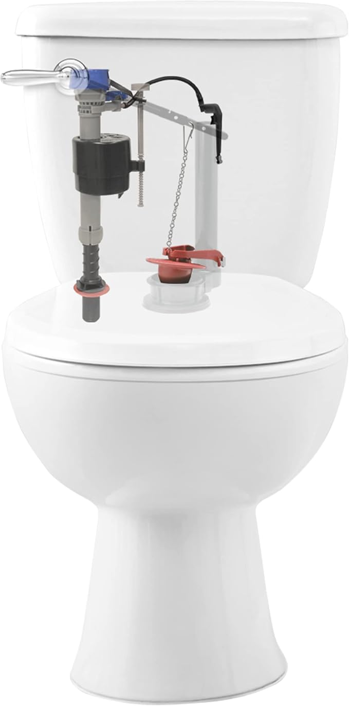 Fluidmaster K-400H-039 High Performance Toilet Fill Valve with 2-Inch Adjustable Toilet Flapper Kit (Pack of 4)