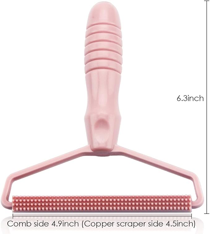 Portable Fabric Shaver, Pet Hair Remover, Manual Lint Remover, Dog Hair Remover Tool, Removing Dust from Clothing, Carpet, Furniture, Blankets, Couch Pink 1pcs