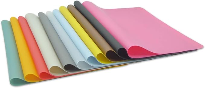 Silicone Placemats, Food-Grade Non-Slip Waterproof, Dining, Stain Resistant, Countertop Protector, Kitchen Counter Mat, Heat Resistant, Baking mat Dishwasher Safe (15.7x11.8Inch-4pack, Orange)