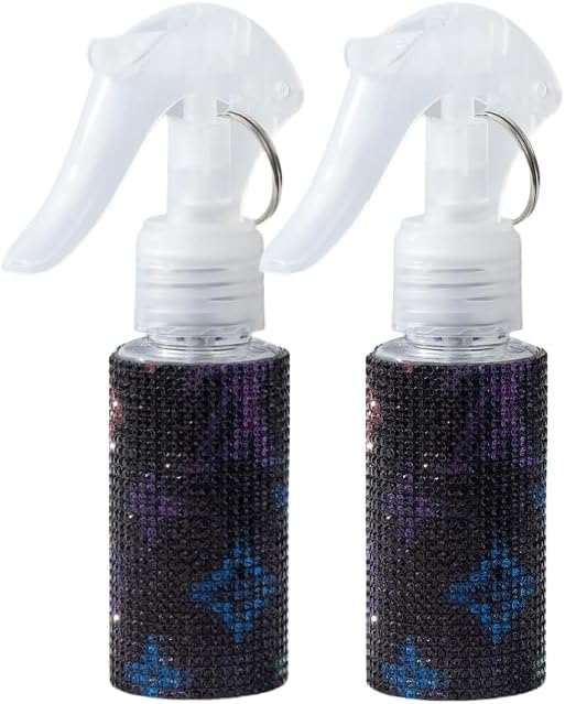 60ml Empty Spray Bottles, Continuous Spray Bottle for Hair, Spray Water Bottle Fine Mist Refillable, Skin Care, Showering Pets, Plants, Travel, Ironing and Cleaning -LV