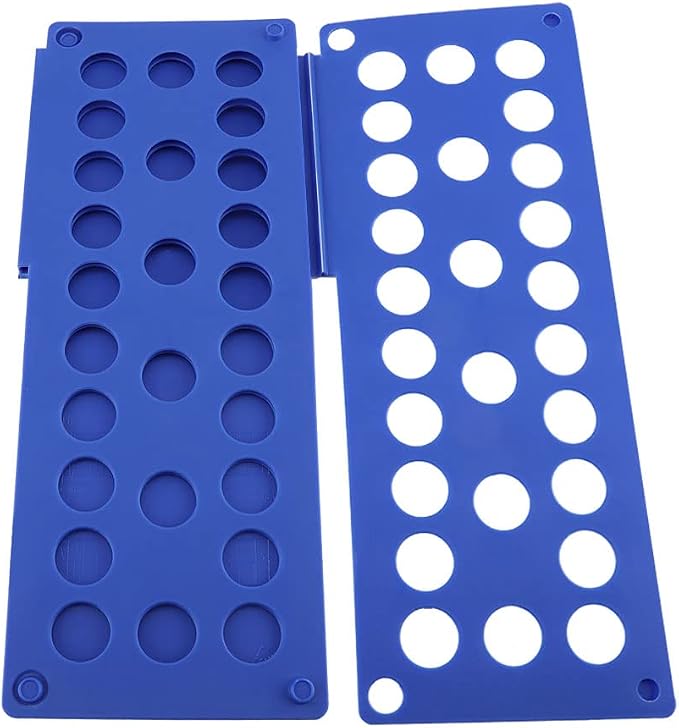SUNGOOYUE Clothes Folding Board Plastic Clothing Folder Board 40 X 48 Cm 3 Step Fast Fold Space Saving for T Shirts Pants Towels in Closet Laundry Room for Adults and Kids (Blue)
