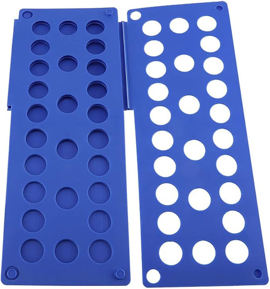 SUNGOOYUE Clothes Folding Board Plastic Clothing Folder Board 40 X 48 Cm 3 Step Fast Fold Space Saving for T Shirts Pants Towels in Closet Laundry Room for Adults and Kids (Blue)