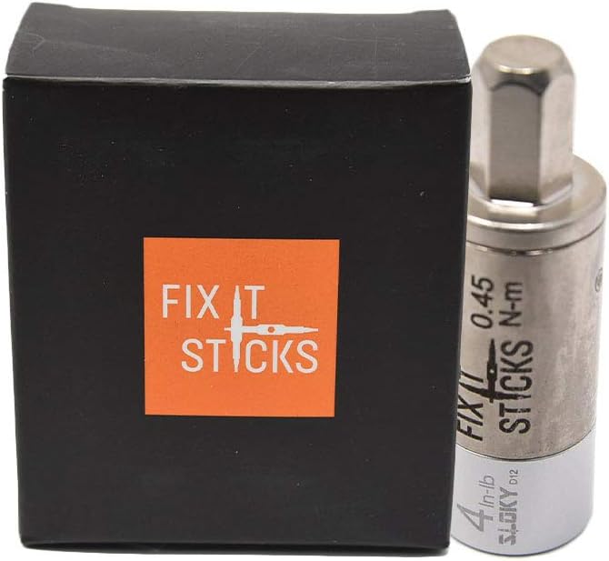 Fix It Sticks Field Hunting Outdoors Gun Maintenance Adjustable Fits 1/4in Bit T-Way Wrench Small Torque Limiter, 4 in-lb | Adjustable Fits 1/4in Tip T-Way Spanner, 4 In-Lb