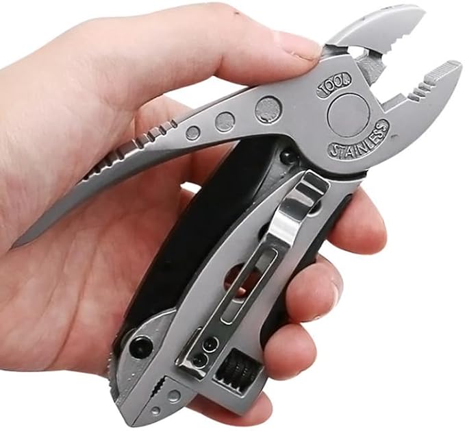 Multi-Purpose Stainless Steel Pliers and Wrench Multitool Combination Multi-Function Folding Tool