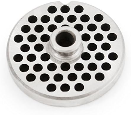 The Sausage Maker - #10/12 Stainless Steel Meat Grinder Plate with Hub (1/4")
