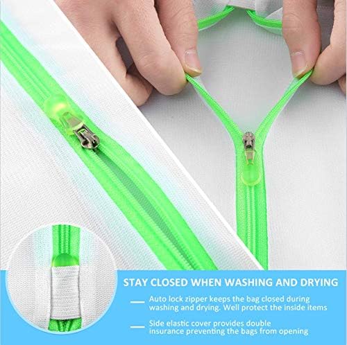 GOGOODA Mesh Laundry Bags for Delicates Durable Protective Wash Bags | Travel Storage Bags for Intimates Lingerie, 6PCS （3L,3M）