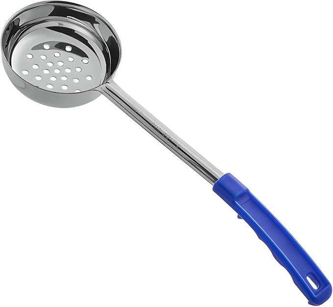 OCS Parts 2-Pack 8 Ounce Perforated and Solid Portion Spoons | Stainless Steel Dishwasher Safe Kitchen Multipurpose Portion and Serving Spoons
