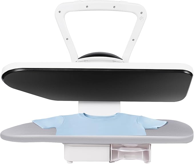 Intelligent Steam Press, 1600W Digital Steam Press Machine w/5 Fabric Settings&Touch Screen, Large 26" Ironing Pressing Equipment, Electric Pressing Machine for Home Use (White)