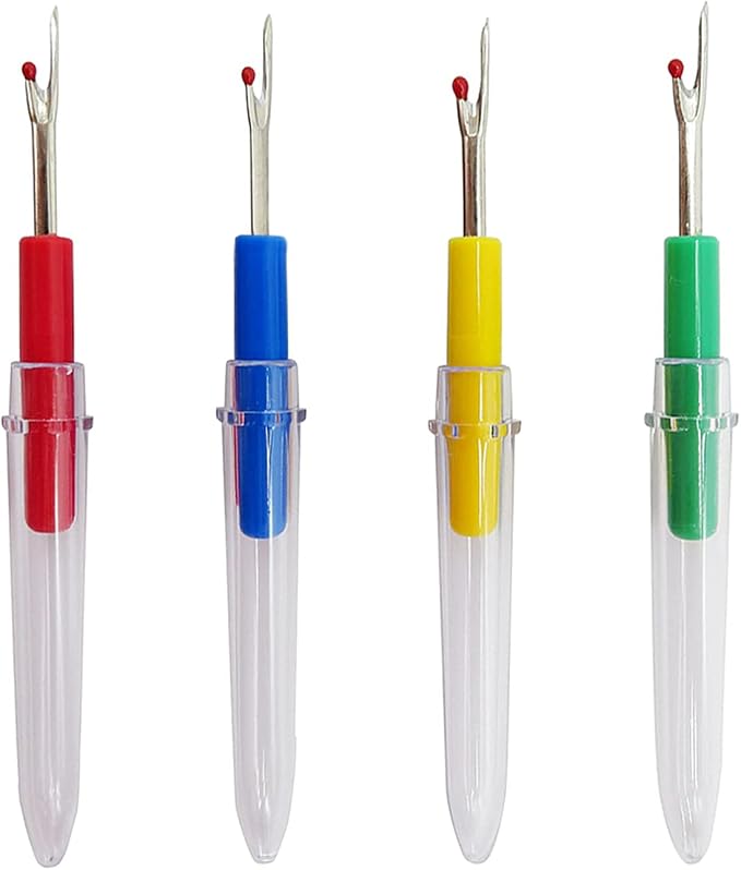 BEADNOVA Stitch Remover 20pcs Stitch Ripper Small Thread Cutter Thread Eraser for Embroidery Crafting Sewing (4 Colors)