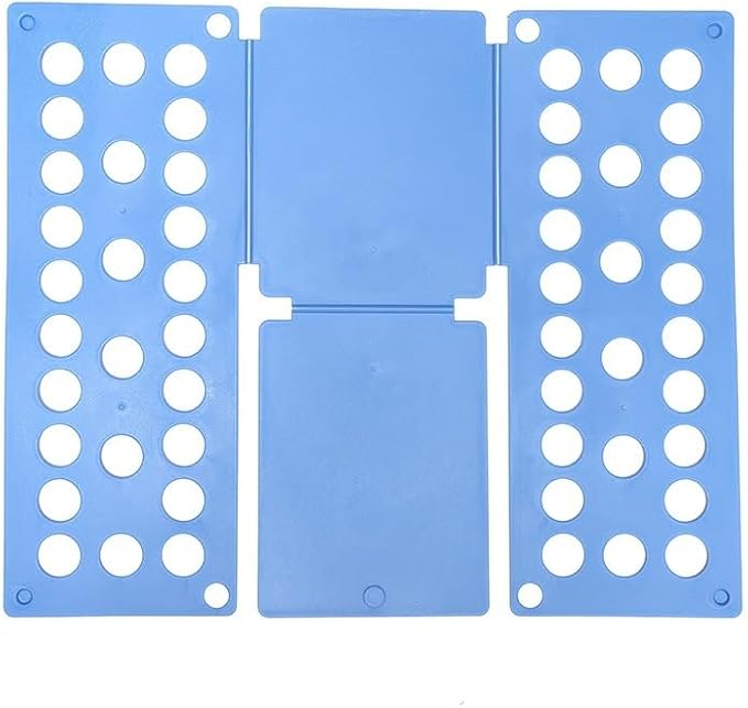 Clothes Folding Board - Professional Shirt Folder for Perfect Uniform Folds, Space-Saving Laundry Organizer (White)