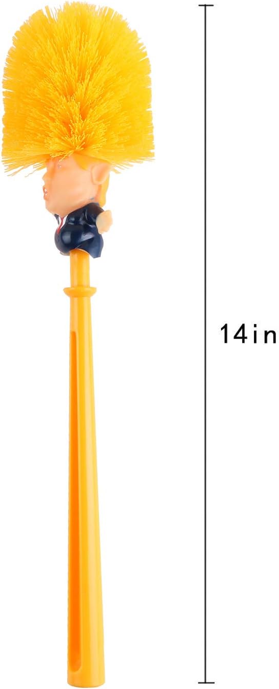 Funny Toilet Brush,Prank Toilet Brush Cleaner, Funny Toilet Scubber,Make Toilet Great Again, Commander in Crap (Hands up Toilet Brush#1)
