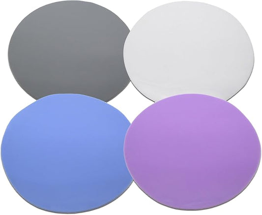 Gadgetime USA Jar Opener Gripper Pads (Pack of 4) - Round Non Slip Grippers for Jars, Lids & Bottles - Multipurpose Silicone Jar Lid Openers for Opening Jars for Weak Arthritic Hands & Seniors,