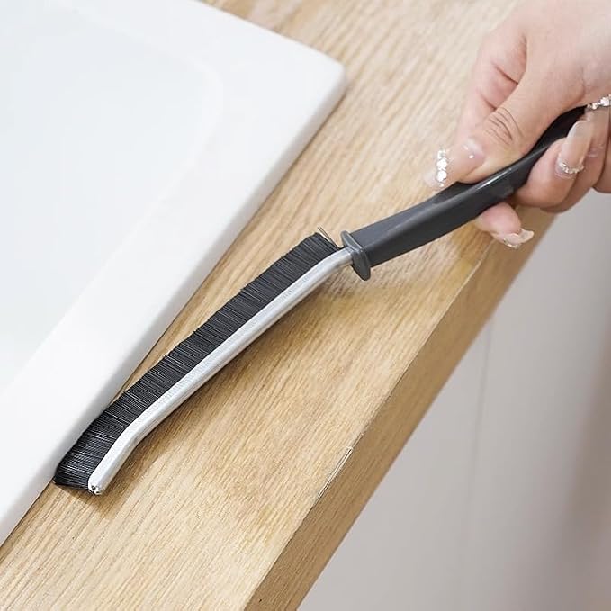 Portable Multi-Purpose Cleaning Kit, 4 Window Track Brushes, Corner Scraper, Detachable Window Groove Cleaner & 2 Pumice Stone Bars, Deep Cleaner for Bathroom, Kitchenware, Door & Window Gaps