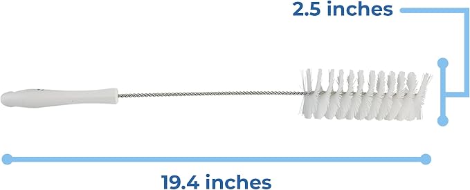 Vikan 53705 Tube Brush,2.4",PP/PBT,White