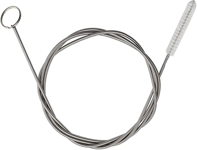 Extra Long Pipe Tube Cleaner Fridge Drain Pipe Dredging Tool Flexible Drain Brush Skinny Tube Spiral Cleaning Brush Drinking Straw Cleaner Brush Nylon Spring Aquarium Filter Brush 155CM (1)