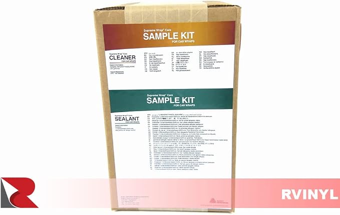 Avery Dennison Supreme Wrap Care - Power Cleaner, Sealant and Micro Fiber Cloth - Professional Quality Car Vinyl Installation Kit - Sample Pack