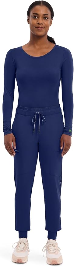 Healing Hands Underscrub Long Sleeve Women Knits Scrub Tops | Soft Cotton Blend Knit, Breathable Stretch Comfort, Machine Wash, Easy Care Fabric, Ideal For Layering Under Scrubs