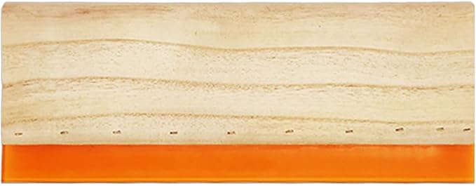 Worown 13.7 Inch Screen Printing Squeegee, 75 Durometer Wooden Scraper for Screen Printing
