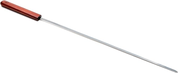 Outset QB50 Rosewood Collection Barbecue Skewers, Stainless Steel, Set of 4