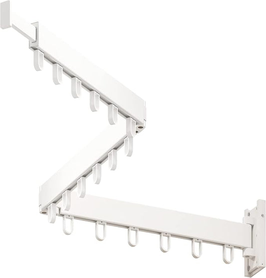 LIENAHU Clothes Drying Rack,Laundry Drying Rack,Clothes Rack Wall Mount,Wall Mounted Clothes Hanger Rack,Laundry Rack Folding,Retractable Clothing Rack,Collapsible Clothes Hanging Rack(Loop,White)