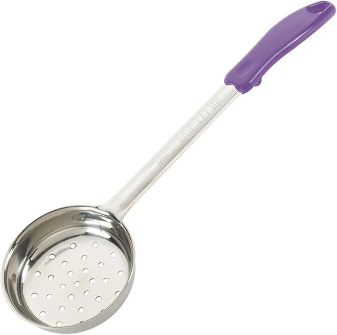 Winco Food Portioner, Perforated, 6 Ounce, Red