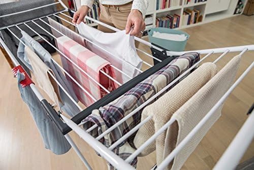 Vileda Clothes Rack, Steel, Aluminium, Gray, 58,5 x 20 x 108,5 cm