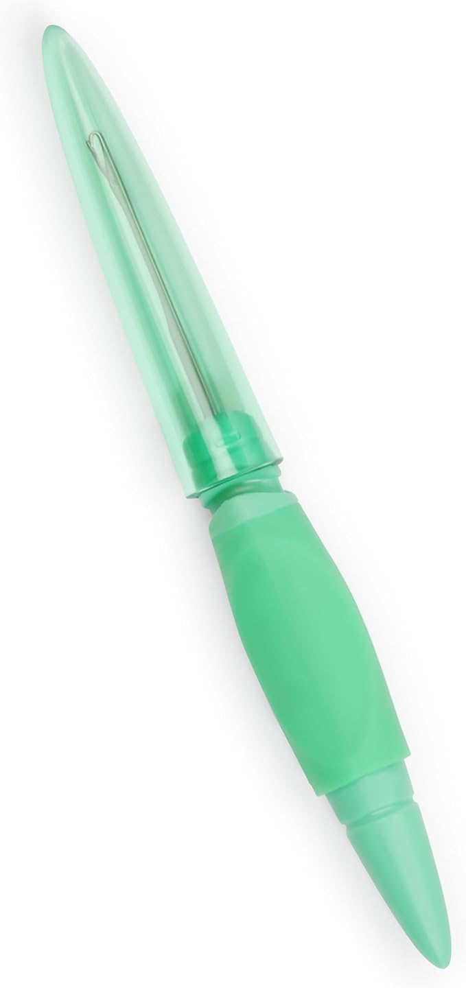 Dritz Clothing Care 82409 Ergonomic Knit Picker, Green
