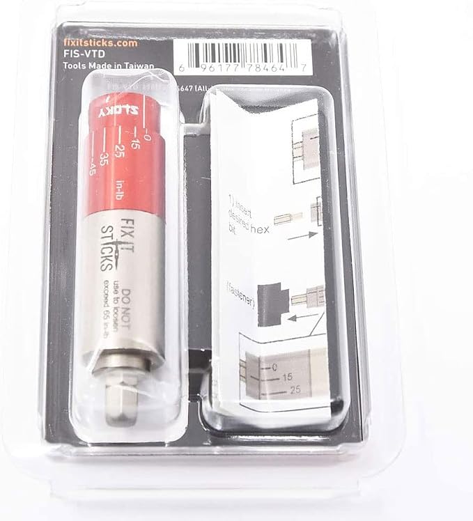 Fix It Sticks Tightening Accurate +/- 10% All-In-One Torque Driver Tool | Standard Version, 15-65 Inch-Lbs